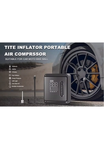 Bezprzewodowa pompka elektryczna samochodowa Kompresor 7800mAh powerbank